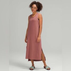 Lululemon athletica All Yours Sleeveless Midi Tank Dress in Rosewood
